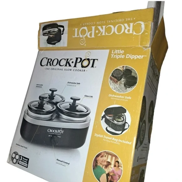 Crock- Pot Little Triple  Dipper - NIB - Picture 9 of 10